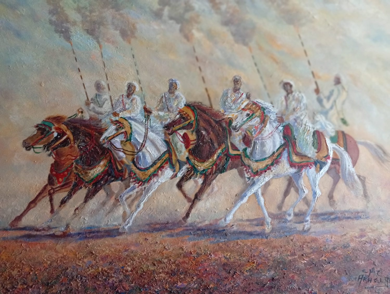 Grande fantasia — peinture de Karim Akh el Arab