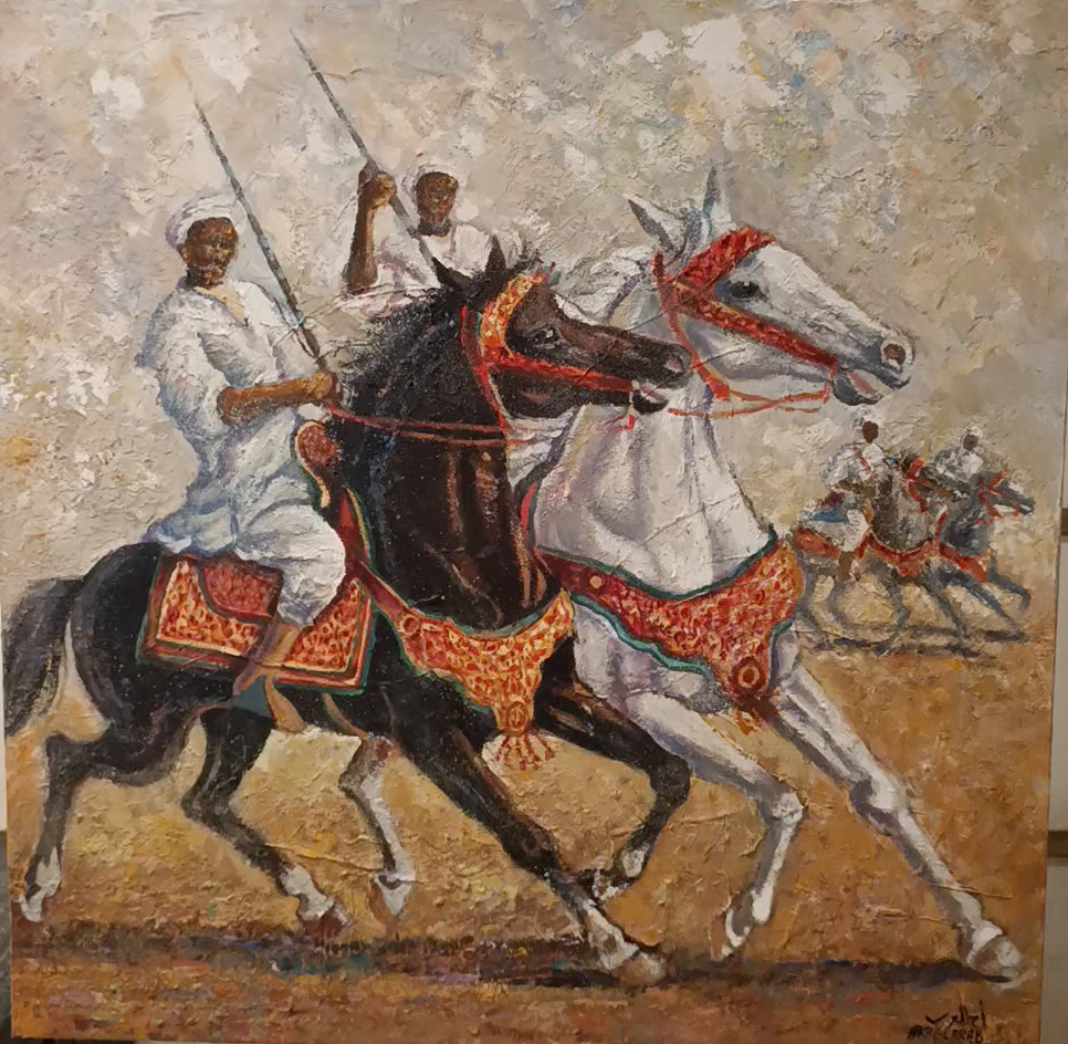 Le noir et le blanc — peinture de Karim Akh el Arab