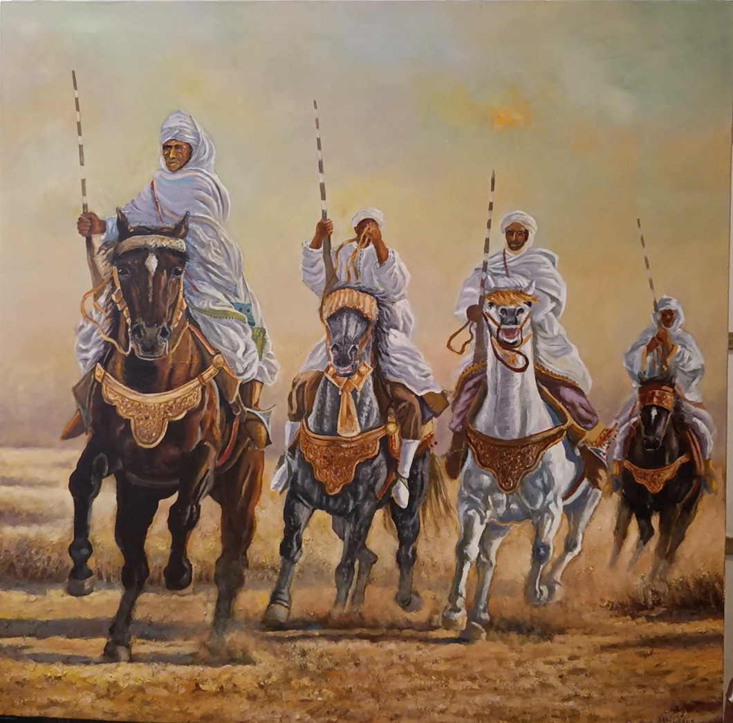 Poussière d'or — peinture de Karim Akh el Arab